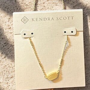 Kendra Scott Gold Tone Necklace NEW with card, Designer Jewelry valentines Gift